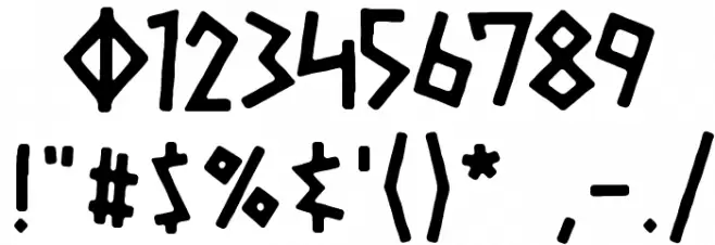 Gelio Fasolada Font OTHER CHARS