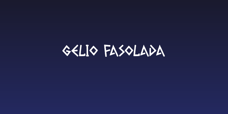 Gelio Fasolada Social Header