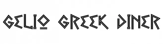 Gelio Greek Diner  Descarca Fonturi Gratis