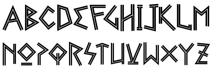 Gelio Greek Diner Font LOWERCASE