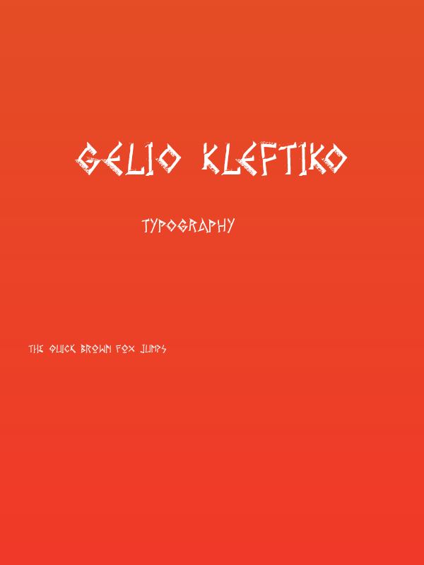Gelio Kleftiko Poster