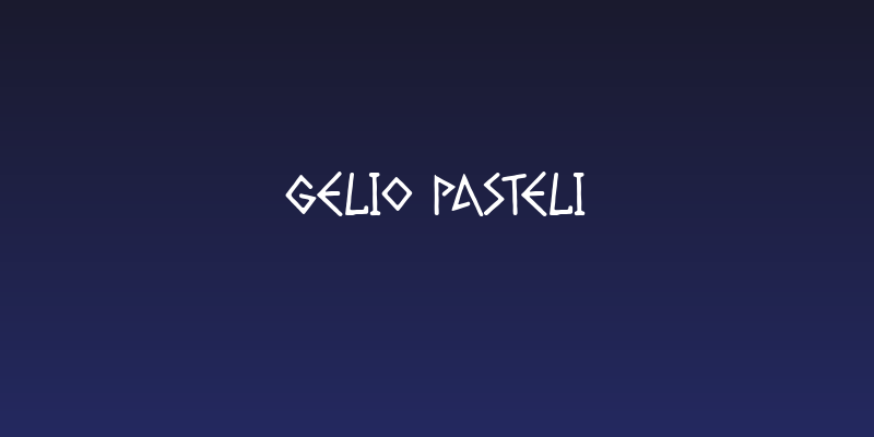 Gelio Pasteli Social Header