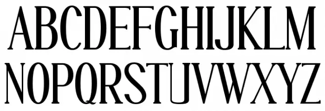 Gellaghan フォント 大文字