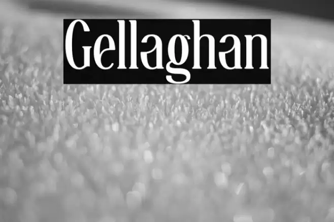 Gellaghan Font examples