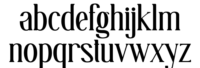 Gellaghan Font LOWERCASE