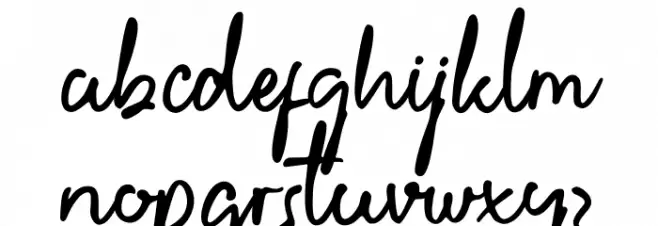 GellardoDemo Schriftart Kleinbuchstaben