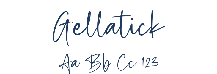 Gellatick Font Preview