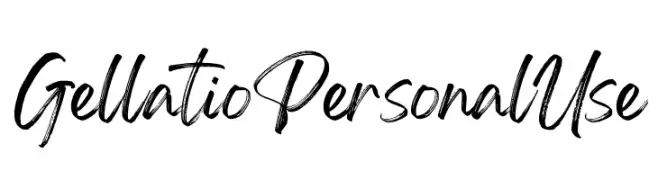 Gellatio Personal Use  नि: शुल्क फ़ॉन्ट्स डाउनलोड