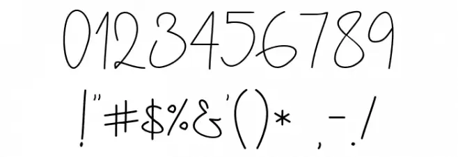 Gellato Rush Font OTHER CHARS