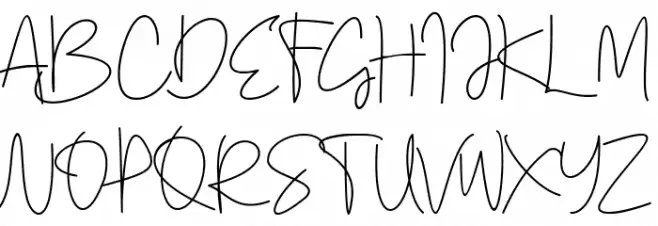 Gellato Rush フォント 大文字