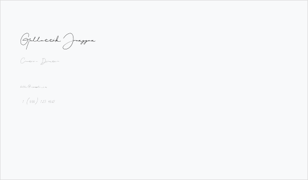 Gellattik Janggan Business Card