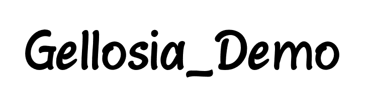 Gellosia_Demo  Descarca Fonturi Gratis