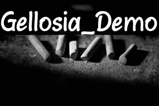 Gellosia_Demo Font examples