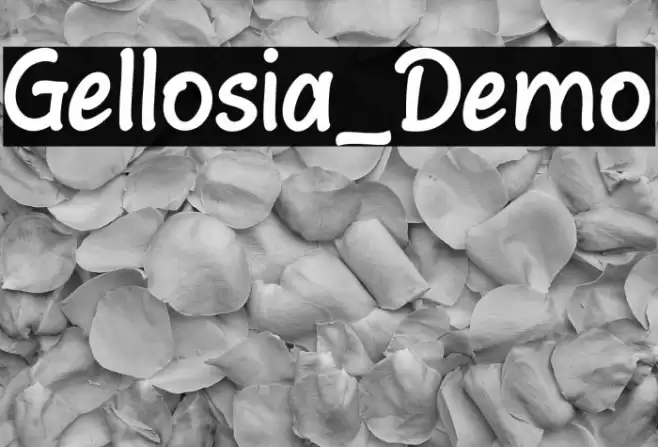 Gellosia_Demo Font examples