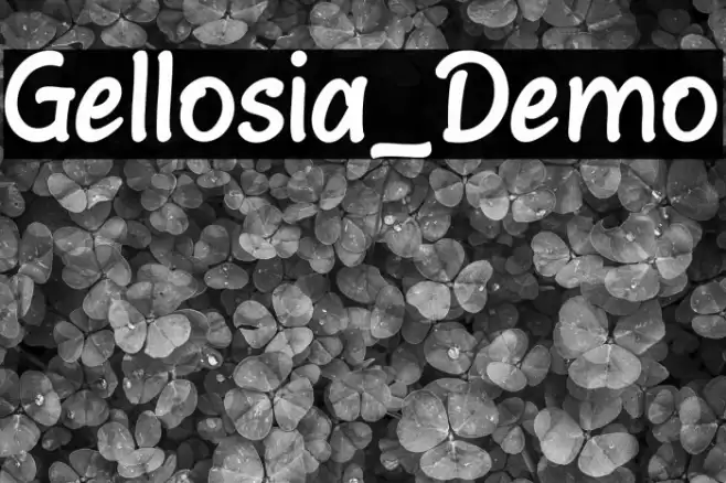 Gellosia_Demo Font examples