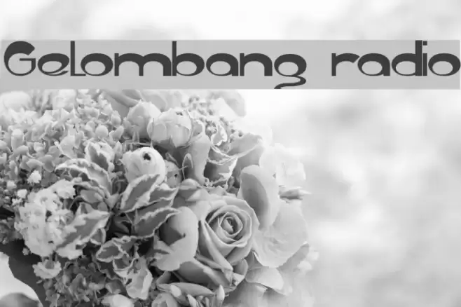 Gelombang radio Font examples