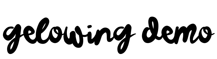 Gelowing Demo  Free Fonts Download