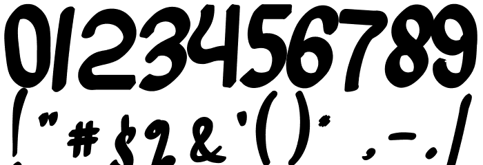 Gelowing Demo Font OTHER CHARS