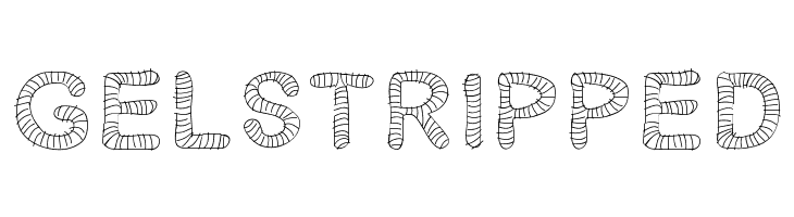 Gelstripped Font