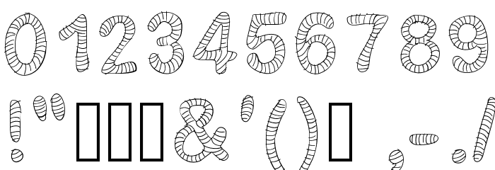 Gelstripped Font OTHER CHARS