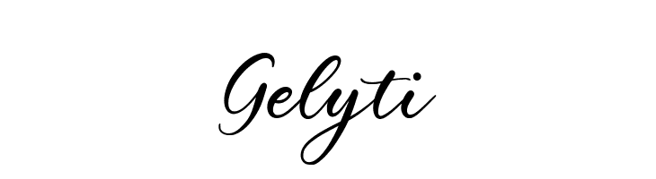 Gelyti  नि: शुल्क फ़ॉन्ट्स डाउनलोड