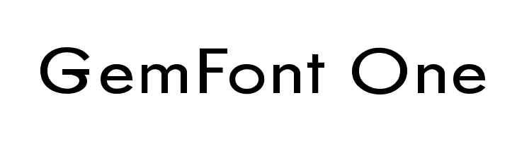 GemFont One Font