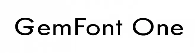 GemFont One  baixar fontes gratis
