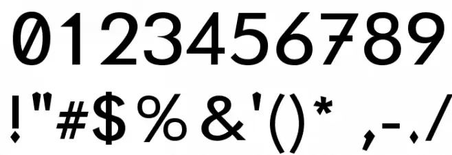 GemFont One Font OTHER CHARS