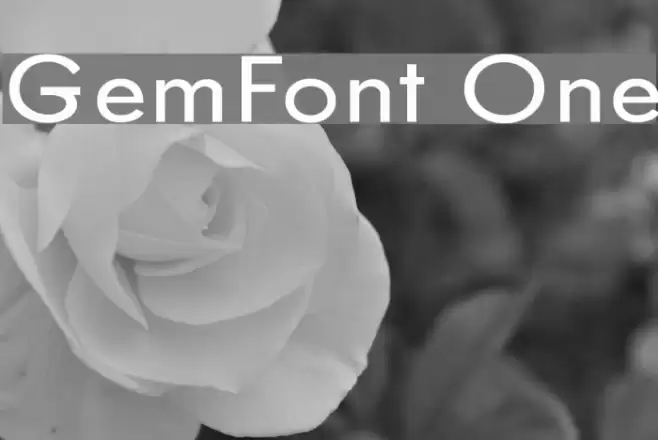 GemFont One Font examples