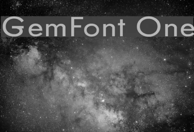 GemFont One Font examples