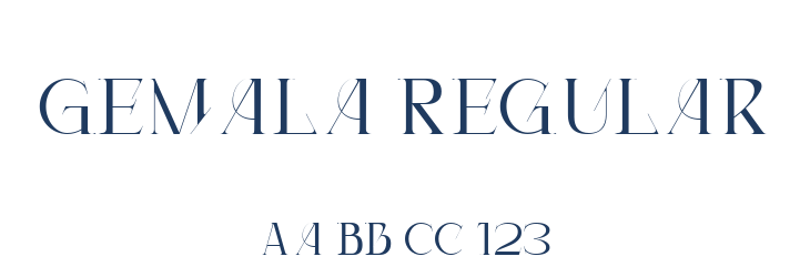 Gemala Regular Font Preview