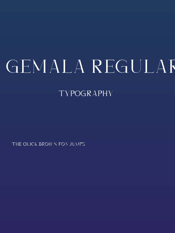 Gemala Regular Poster