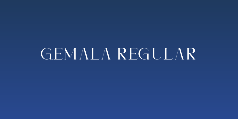 Gemala Regular Social Header