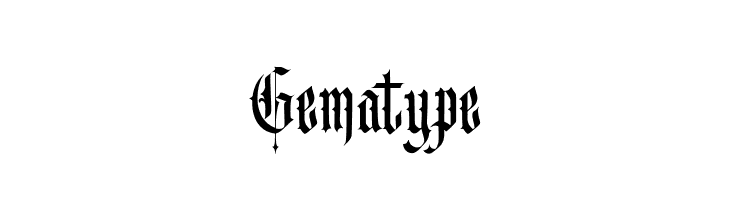 Gematype  Frei Schriftart Herunterladen