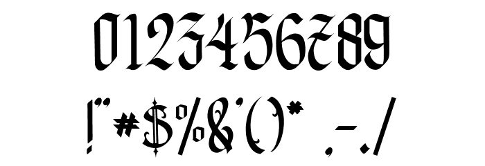 Gematype Font OTHER CHARS
