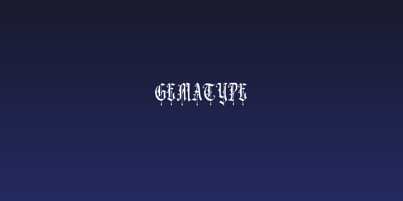 Gematype Social Header