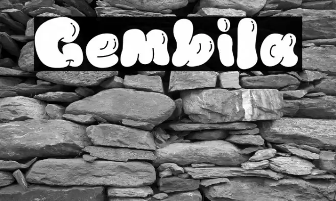 Gembila 字体 examples