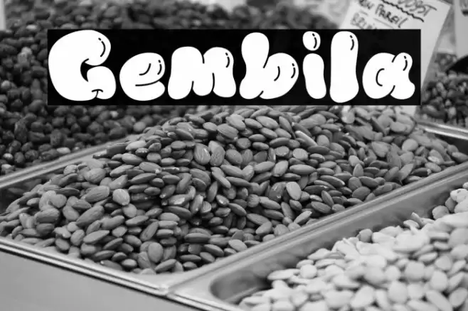 Gembila 字体 examples