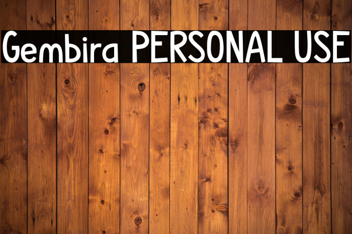 Gembira PERSONAL USE Example 1