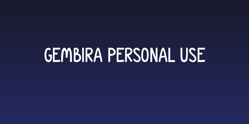 Gembira PERSONAL USE Social Header