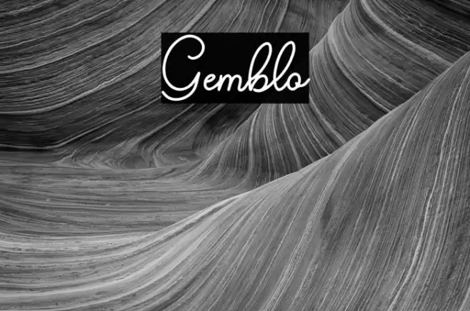 Gemblo Font examples
