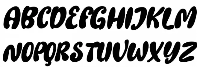 Gembool Italic Caratteri MAIUSCOLE