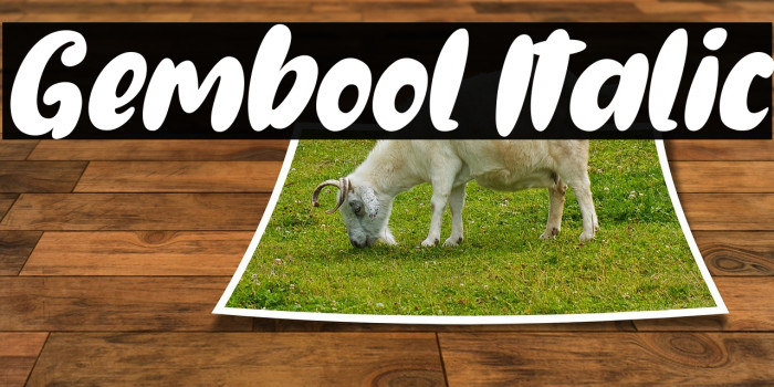 Gembool Italic फ़ॉन्ट examples