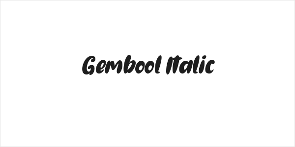 Gembool Italic Logo