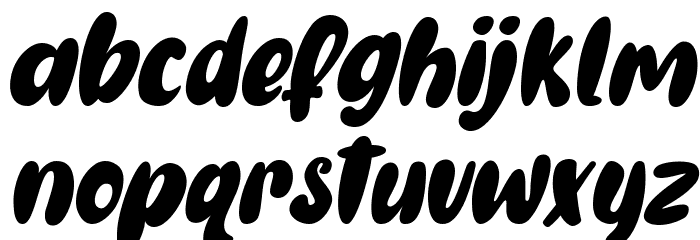 Gembool Italic फ़ॉन्ट लोअरकेस