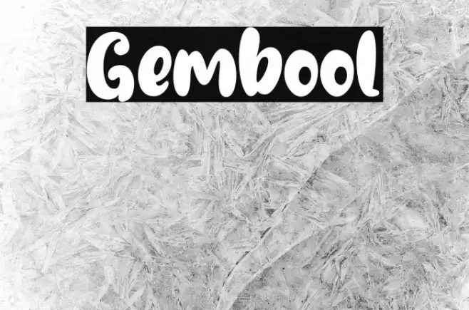 Gembool फ़ॉन्ट examples