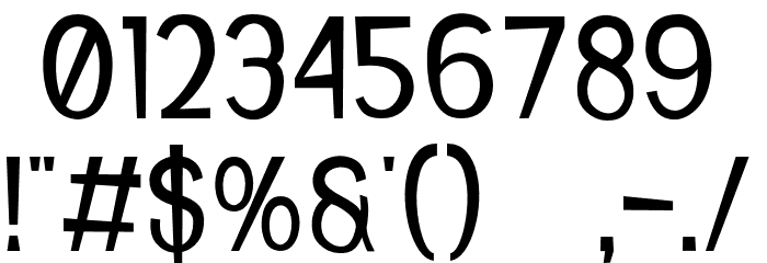 Gembrik Font OTHER CHARS
