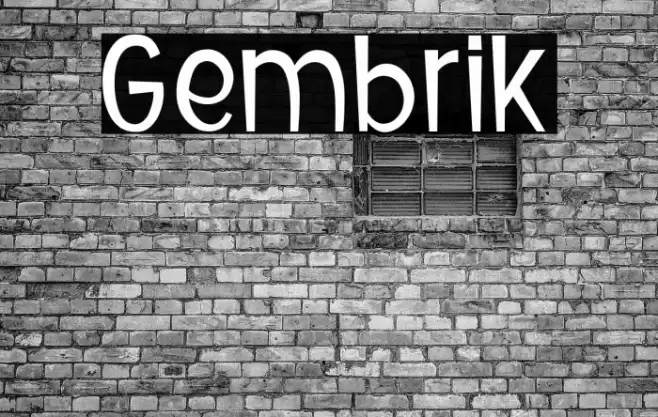 Gembrik फ़ॉन्ट examples