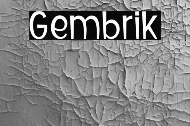 Gembrik फ़ॉन्ट examples