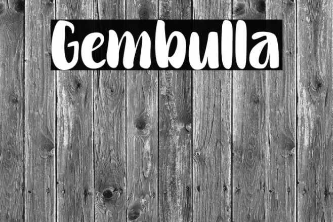 Gembulla Font examples
